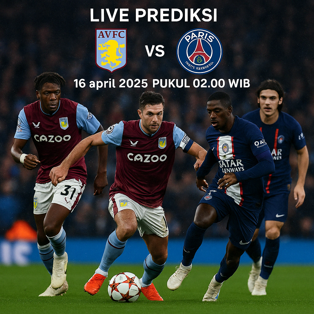 Live dan Prediksi AstonVilla vs PSG 16 April 2025