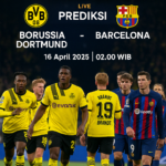Borussia Dortmund dan Barcelona yang akan berlangsung pada 16 April 2025 di Signal Iduna Park, Jerman.