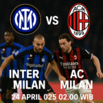 pertandingan Inter Milan vs AC Milan yang berlangsung pada 24 April 2025
