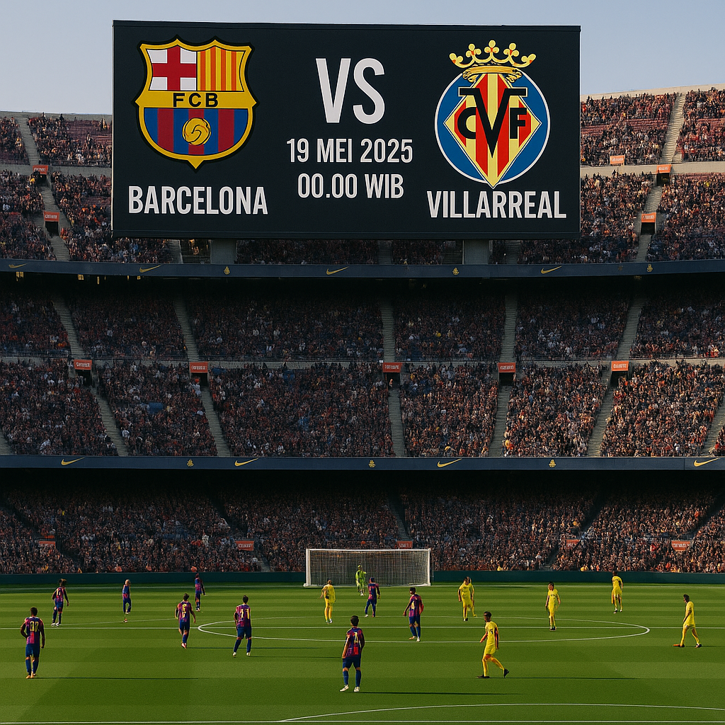 Barcelona vs Villarreal 19 Mei 2025 Pukul 00.00 WIB