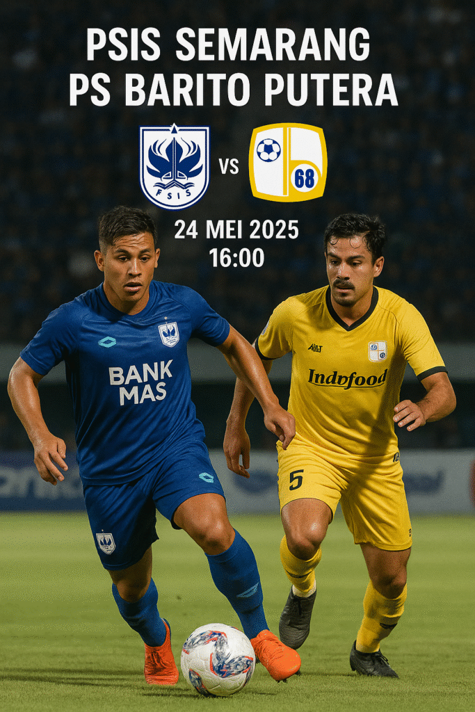 Live Prediksi PSIS Semarang vs PS Barito Putera – 24 Mei 2025