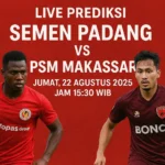 Live Prediksi Semen Padang VS PSM Makassar Jumat, 22 Agustus 2025 Jam 15:30 WIB