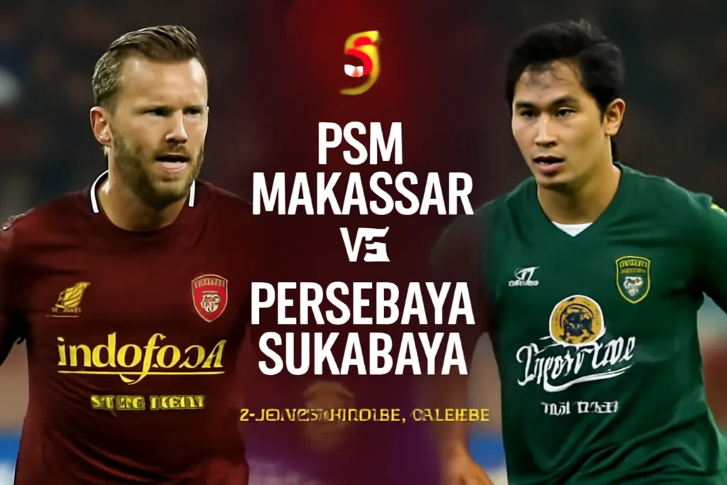 UpdateBola: Prediksi PSM Makassar vs Persebaya Surabaya 31 Agustus 2025