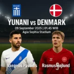 UpdateBola hadirkan prediksi Yunani vs Denmark 9 September 2025 di Kualifikasi Piala Dunia. Simak line-up, head to head, pemain kunci, skor prediksi & tips betting.