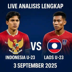 UpdateBola sajikan prediksi Indonesia U-23 vs Laos U-23 Rabu 3 September 2025. Simak line-up, head to head, pemain kunci, skor prediksi, hingga tips betting.