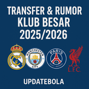 Updatebola sajikan berita transfer dan rumor klub besar Eropa terbaru 2025/2026: Real Madrid, Man City, PSG, hingga Liverpool.