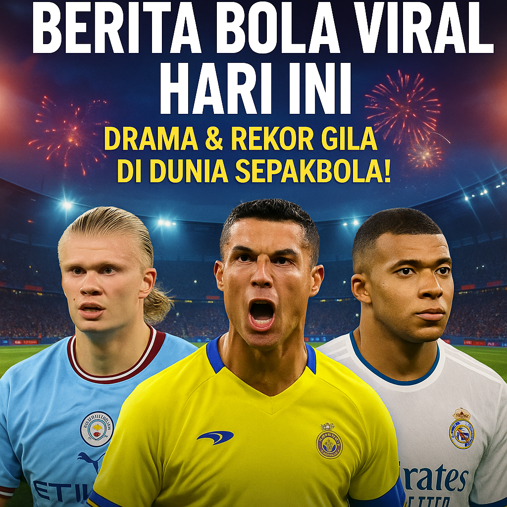 Dapatkan berita bola viral hari ini hanya di UpdateBola. Dari rekor Haaland, gol Ronaldo ke-900, hingga drama Liga 1 Indonesia, semuanya lengkap dan aktual.