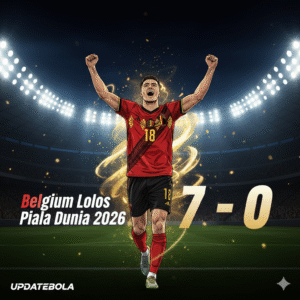 Belgium menang 7-0 atas Liechtenstein dan memastikan tiket ke Piala Dunia 2026. Analisis lengkap jalannya laga dan performa pemain.
