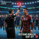 Cristiano Ronaldo mendapat kartu merah pertama untuk tim nasional Portugal. Kisah lengkap, momen dramatis, dan dampaknya jelang Piala Dunia 2026.