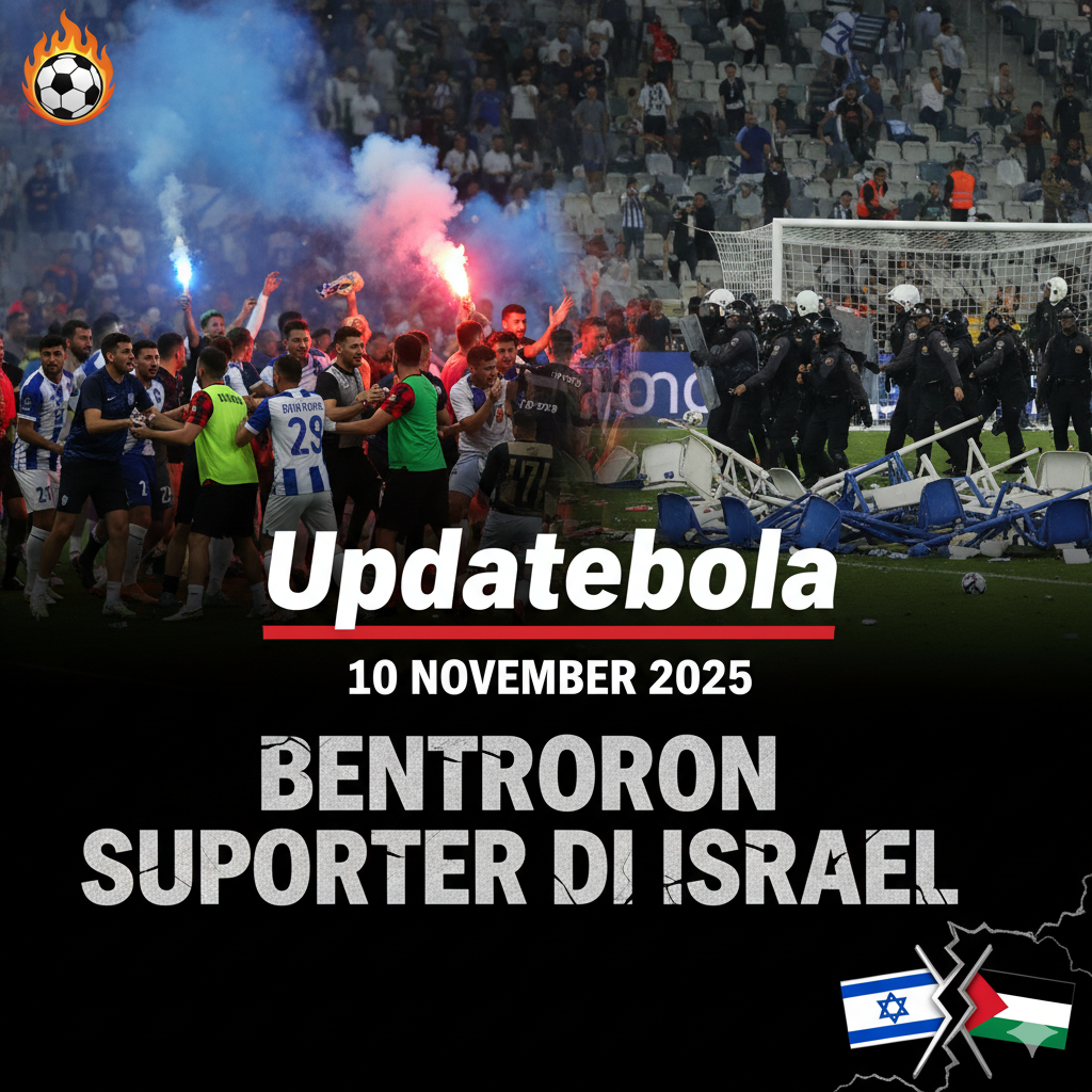 Insiden bentrokan suporter terjadi setelah pertandingan Maccabi Haifa vs Bnei Sakhnin. Apa yang memicu kekerasan ini dan dampaknya bagi sepak bola?