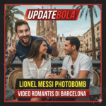 Lionel Messi tanpa sengaja muncul di video pasangan yang sedang kencan romantis di Barcelona. Momen lucu ini langsung viral di media sosial.