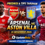 Arsenal vs Aston Villa, prediksi bola, tips taruhan Arsenal, Premier League 31 Desember, taruhan sepak bola, Arsenal 2025, Aston Villa prediksi