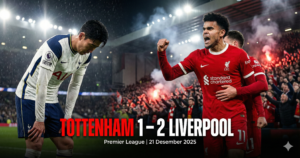 tottenham vs liverpool, hasil tottenham liverpool 2025, gol tottenham vs liverpool, skor premier league desember 2025, updatebola