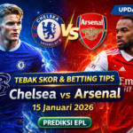 Chelsea vs Arsenal, Prediksi Chelsea Arsenal 2026, Tebak Skor EPL, Tips Betting Bola, Updatebola, Derby London