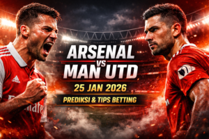 Prediksi Arsenal vs Man Utd, Arsenal vs Manchester United 2026, Tips Betting Liga Inggris, Prediksi Bola Hari Ini, Updatebola
