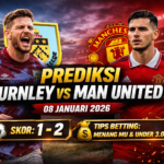 prediksi Burnley vs Man Utd, Burnley Manchester United 08 Jan 2026, tips taruhan Premier League, lineup Burnley Man Utd, prediksi skor Updatebola
