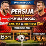 Persija Jakarta, PSM Makassar, prediksi skor, tips betting, Liga Indonesia, Updatebola