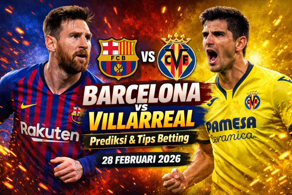 Barcelona vs Villarreal, prediksi skor Barcelona Villarreal, betting Barcelona Villarreal, tips taruhan Barcelona Villarreal, La Liga 2026