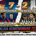 Analisa Barcelona vs Newcastle, Hasil Liga Champions 2026, Updatebola, Taktik Hansi Flick, Skor Barcelona 7-2, Berita Bola Terkini.