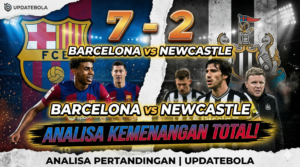 Analisa Barcelona vs Newcastle, Hasil Liga Champions 2026, Updatebola, Taktik Hansi Flick, Skor Barcelona 7-2, Berita Bola Terkini.