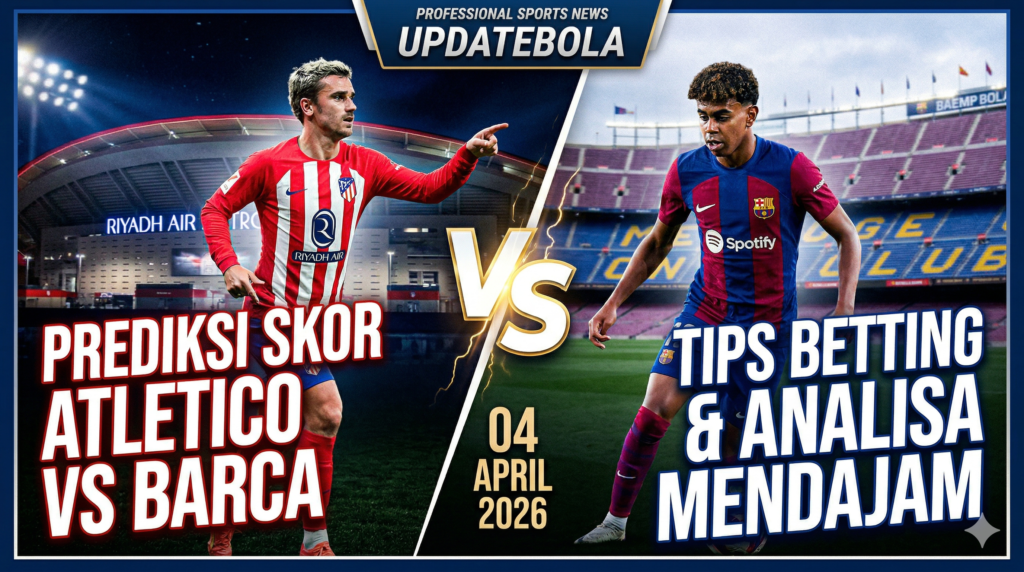 Atletico Madrid vs Barcelona, prediksi skor Atletico vs Barca, tips betting La Liga, jadwal Atletico Madrid 2026, analisis pertandingan Barcelona.